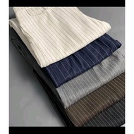 ORO PANTS STRIP HIGH WAIST PREMIUM WOMEN'S PANTS