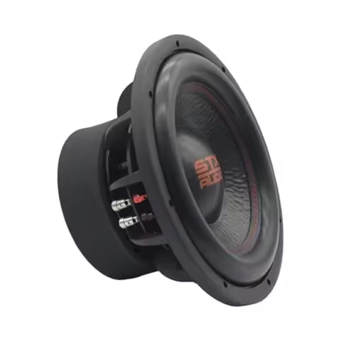 STXW12D4-12-Inch Dual 4-Ohm Pro Audio Subwoofer Speaker, 3000W Peak Power, 75.5mm Voice Coil, Dual M