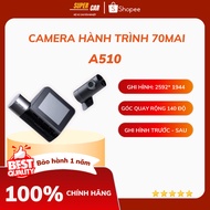 Dash Cam 70MAI A510 4G super sharp HDR recording Binaural Front and Rear With GPS Tracking Coordinat