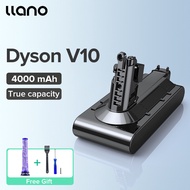 LLANO 4000mAh 3000mAh 2500mAh Battery เข้ากันได้กับ Dyson V11 V10 V8 V7 V6 เครื่องดูดฝุ่น ชาร์จใหม่ได้ อายุการใช้งานยาวนานขึ้น ความจุจริง ชิปอัจฉริยะ ใบรับรอง CE / FCC / ROSH