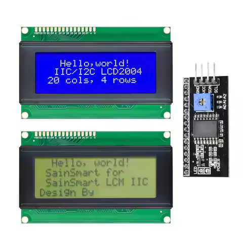 LCD2004 IIC/I2C LCD Display Monitor 2004 20X4 5V Character Yellow Blue Backlight Screen LCD2004 IIC 