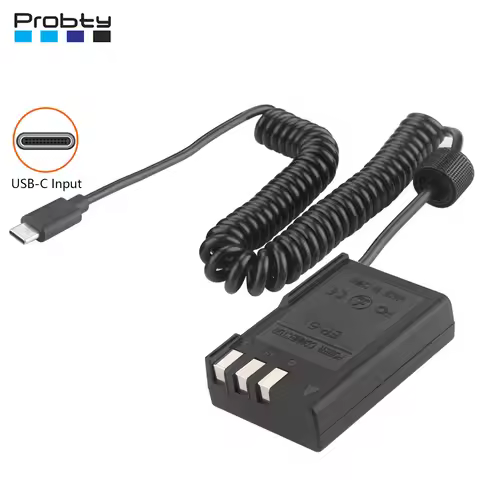 PD USB-C Convertor to EP-5 DC Coupler EN-EL9 EN-EL9a Dummy Battery for Nikon D40 D40X D60 D3000 D500
