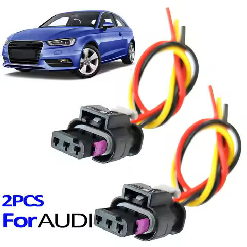2x For AUDI A3 8V 8P A4 S4 B8 B9 A5 S5 A6 S6 A8 Q2 Q3 8U F3 Q5 Q7 TT R8 3pin Parking Sensor Wiring P