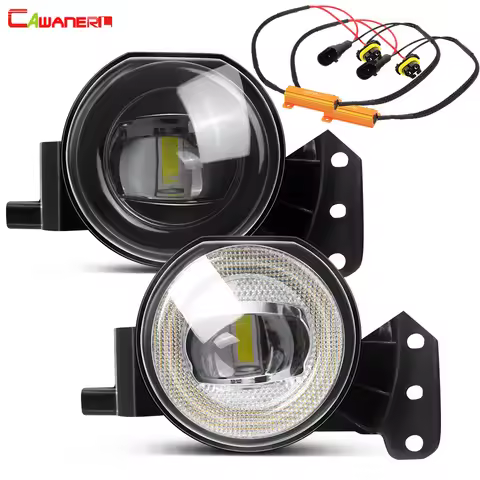 2 X Angel Eye Fog Light DRL For BMW E46 E60 E63 E90 525i 530i 545i 550i 323i 325i Canbus Car LED Fog