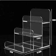 Acrylic display stand, 3-tier multi-function display rack, wallet display