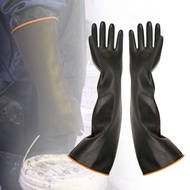 Protective Rubber Gloves Resistant to Muriatic Acid
