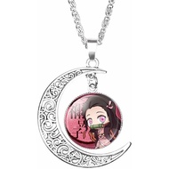 TV Movie Necklace, Metal Anime Cartoon Tanjirou Nezuko Torque for Women and Men (1) ZKI9