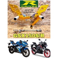 Rapido Single Racing Footrest Suzuki GSXR150 GSXS150 Tapak Kaki Accessories Motor GSX-R150 GSX-S150 