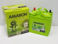 AMARON 42B20L แบตเตอรี่รถยนต์ ฮอนด้า แจ้ส ซิตี้ บรีโอ้ BRV FREEDโมบิลิโอ้ etc. รับประกันนาน 24 เดือน