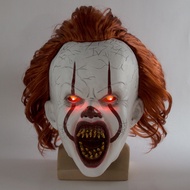 NEW Creepy Pennywise Joker Mask Cosplay Horror Evil Demon Clown Killers Latex Helmet Halloween Carni