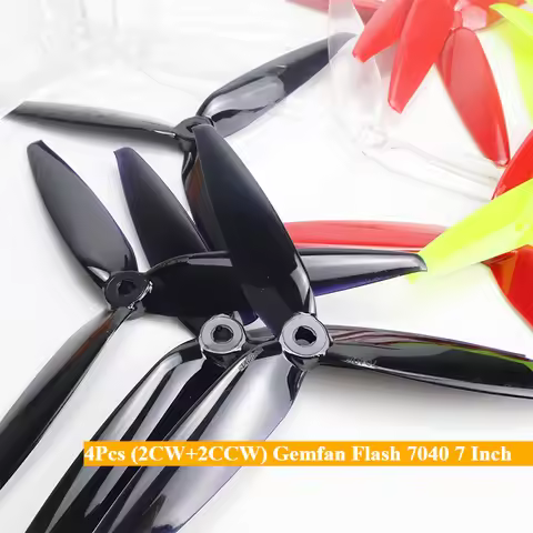 4Pcs (2CW+2CCW) Gemfan Flash 7040 7 Inch 3-Blade 7X4X3 PC 7inch FPV Propeller for FPV RC Models MAK4