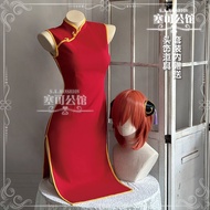 เสื้อผ้าชุด Cosplay เสื้อผ้าญี่ปุ่น แขนกุด สีแดง สำหรับผู้หญิง งานแสดง เสื้อผ้าสำหรับตัวละครจาก Anim