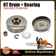 3/8 6T Clutch Drum Spocket For Stihl Chainsaw Ms170 Ms180 Ms210 Ms230 Ms250 017 018 021 023 025