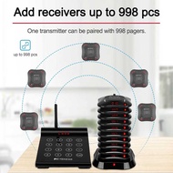 Wireless Calling System Restaurant Mesin Antrian 10 Pager