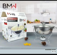 Round Soup 3pcs / Prasmanan Bulat tutup Kaca BMW / Food - Bonjer store