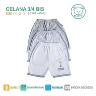 FLUFFY 3/4 Bis Pants (3 Pcs) C3xb Grey Size 1/2/3
