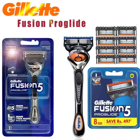Gillette Fusion Proglide men's razor, Gillette shaver, Razor, 5-layer stainless steel blade and 1-la