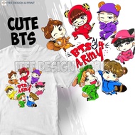 Cute BTS T Shirt Perempuan Pyjamas Women Baby Dress Cardigan Hoddie For Men Plus Size Clothing Baju 