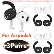 Silicone Ear Hook for Apple Airpods 4 Soft Wireless Headphone Earbuds Eartips Anti-drop Hooks for Ap