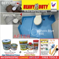 655 FULL SET Epoxy Floor Coating HEAVY DUTY FREE Tool Set +1L PRIMER WATERPROOF+1L EPOXY + 0.5KG POWDER