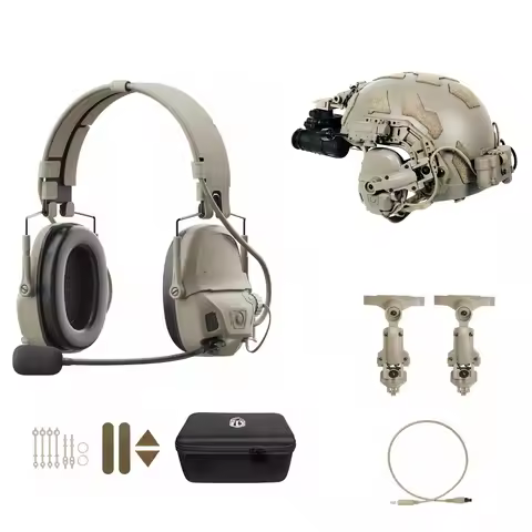 DSP FMA AMP Pro Tactical Communication Headphone Helmet-Mounted Pickup Noise Reduction Tactical Avia