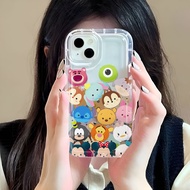 Photo frame airbag case for iphone 14promax 11 13 12 7Plus X XS Max cartoon icons cover
