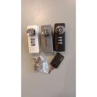 SPACELINE COMBINATION LOCK WITH KEY NEW LOKER NUMBER COMBINATION KEY - BLACK