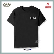 T Shirt Round Neck Cotton TUBI TV Online Movie Streaming Series Drama Anime Baju T-Shirt Lelaki Logo