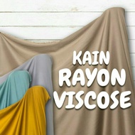 Kain Rayon Viscose Premium Katun Rayon Kain Meteran ( Harga per ½ m )