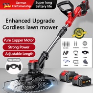 Mesin Rumput Bateri 1298VF Cordless Grass Cutter Machine Lawn Mower Electric Grass Trimmer Mesin Pot