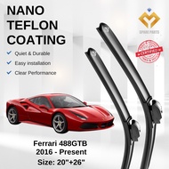 Ferrari 488GTB 2016 - Present Premium Japan Tech Car Wiper Accessories 20”+26” Type 02 Clip- Include