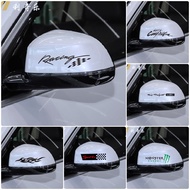 Car Sticker Side View Mirror Motorcycle Decoration Film/Letter-Black Color: 2 Pieces/Pack