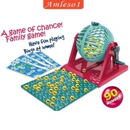 [Amleso1] Bingo Game Set, Bingo Lottery Game, Traditional Bingo Machine Toy Bingo Set for Festivals,