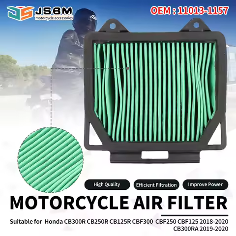 JSBM Motorcycle Accessories Air Filter For Honda CB125R 2018 2019 2020 2021 2022-2025 CBF125 CB250R