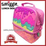 SMIGGLE LUNCH BOX WITH STRAP STOK PINK