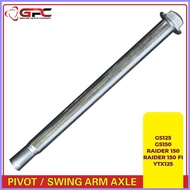 ✜ ◴ ❍ GPC Pivot / Swing Arm Axle for GS125, GS150, RAIDER 150, RAIDER 150 FI, YTX125