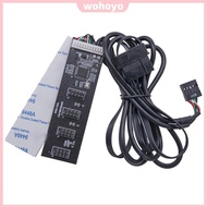 [New] USB2.0 9pin Header Convenient 9Pin USB Header Splitter Converter MB USB Adapter