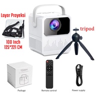 Android Proyektor T2mini Ram 2GB Built-in speaker Android 9 WiFi portable Home Projector/Android Pro
