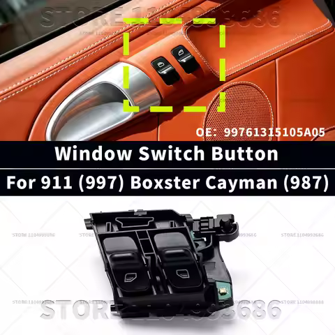 For Porsche 911 Carrera Targa (997) Boxster Cayman (987) Car Power Window Switch Button OEM 99761315