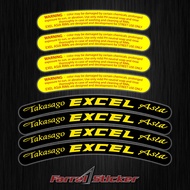 Stiker Takasago Plus Warning Sticker SET Takasago Warning