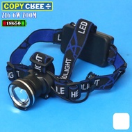 Headlamp ZOOM Z16 LBRIGHT XK-T6 LED 3MODE 2X 18650