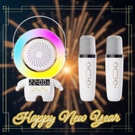 K12 Colourful Karaoke Sound System Wireless Karaoke Speaker With 2 Microphone