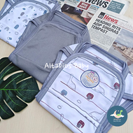 [COD] AltaDios | KADO 6 pcs Popok Double Kain Seri Abu GREY | Popok Tali Polos Motif Karakter Baby Newborn | Perlengkapan Popok Bayi Baru Lahir Anak New Born Pampers Clodi Chiyoko