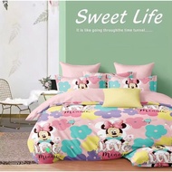 Bedsheet Disney Minnie Mouse Bedsheet Super Single 5in1 Queen King 7in1 With Comforter