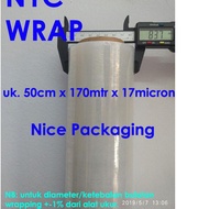 Plastic Wrapping Stretch Film/ Size 50cm x 170Mtr x 17Micron