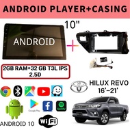 TOYOTA HILUX REVO 2016, 17, 2018, 2019 10" Inch Android 10 Car Android GPS Wifi Bluetooth Car Andrio