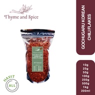 [ZIP LOCK] Gochugaru Flakes PURE for Kimchi (Korean Chili Flakes) 500g 1kg - Spice️ Seasoning