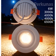 PERKUNAS 6W LED COB EYE BALL Downlight Round Recessed Ceiling Light Lampu Siling Tanam Jimat