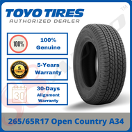 【Official Webstore RM565-5%】265/65R17 Toyo Tires Open Country A34 *Year2024/2025【OEM Toyota Hilux】