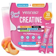 YESNAP Peach Flavor Creatine Specially Designed For Women, Each Contains 5 Grams Creatine Monohydrat